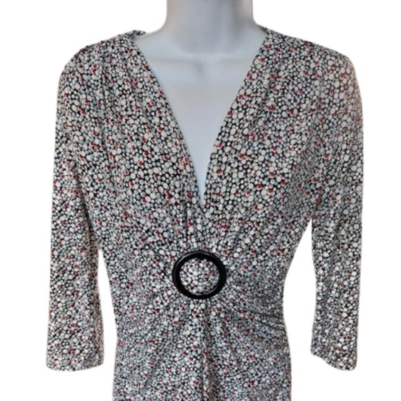 Bubble Print Stretch Dress Size Small - Picture 2 of 5